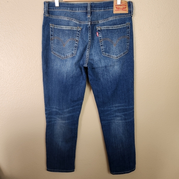 Levi's Womens Medium Wash Mid Rise Boyfriend Jeans-Size 30 - Picture 5 of 9